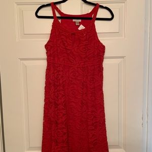 NWT Loft halter red dress